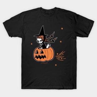 The Pumpkin Riding Witch T-Shirt